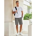 COOFANDY Men's Casual Shorts Cotton Elastic Waist Drawstring Shorts Lightweight Summer Beach Shorts - Image 3