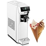 DESENNIE 110V Soft Serve Ice Cream Machine with Pre-Cooling | 780W Powerful Ice Cream machine 13L/3.4Gal Per Hour | Gelato Machine Commercial with 30% Puffing Perfect for Snack Bar and Family Party