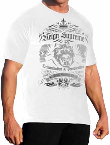 Mens Tee Reign Supreme by Pitbull in White - X-Large