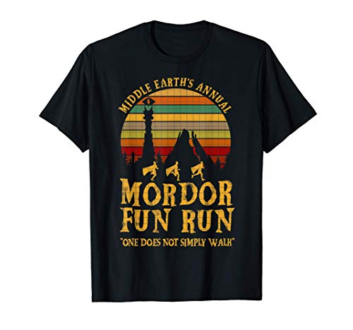 Middle Earths Annual Mordor Fun Run One Does Not Simply Walk T-Shirt