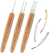 6PCS Dreadlock Crochet Needle for Dreadlocks 0.5mm, Durable Dreadlock Crochet Hooks for Hair with...