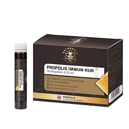 Naturbell Propolis Immun-Kur, Nahrungsergänzungsmittel mit Propolis und Vitamin C zur Unterstützung des Immunsystems…