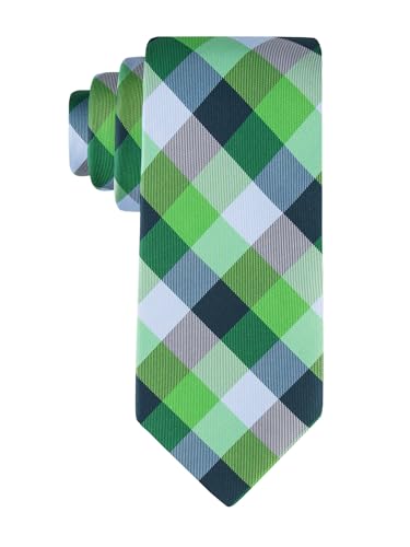 Tommy Hilfiger Men's Buffalo Tartan Tie, Green, One Size