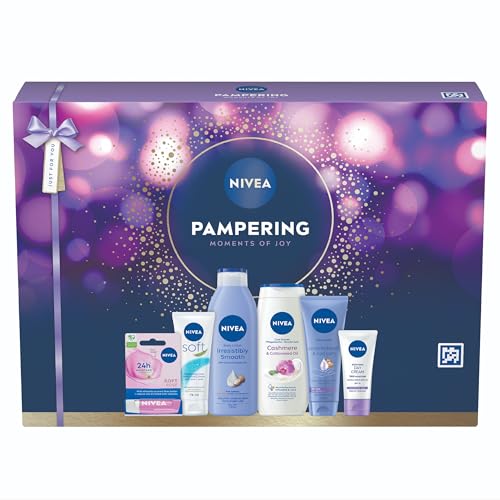 NIVEA Pampering Moments Of Joy Gift Set (6 Products) – Women's Gi...