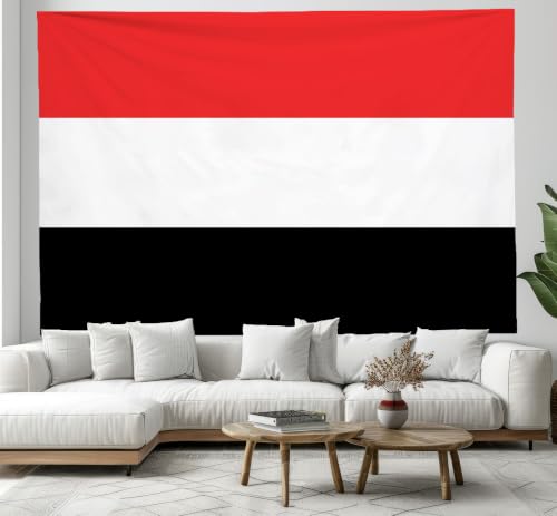 Drapeau Yémen tissu pour fête nationale et événements sportifs de football