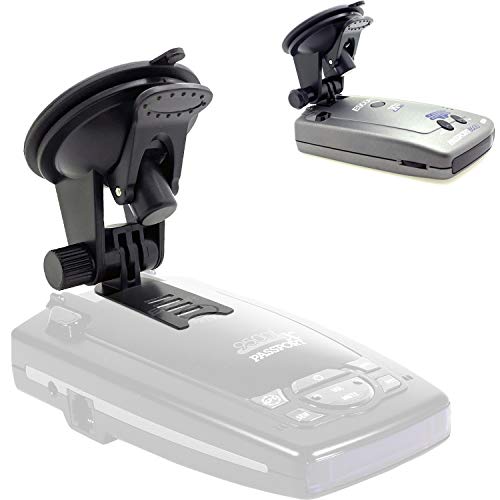 Enhanced Suction Windshield Suction Cup Mount for Escort Passport, Beltronics and Rocky Mountain Phantom-T Radar Detectors (Please verify compatibility models)
