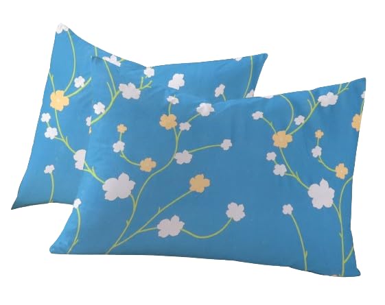 Image of RD TREND 210 TC Premium Glace Cotton Assorted King Size Printed Floral Design Pillow Cover -18 inchX28 inch Inches,(Pack of 4) of Any 4 Pieces Color Multi-14