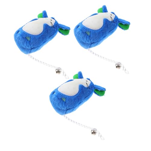 Kisangel 3pcs Plush Mouse Cat Toys Interactive Soft Mice Design for Indoor Cats Engaging Plush Toys to Scratch Chew and Play for Pet Fun and Activity