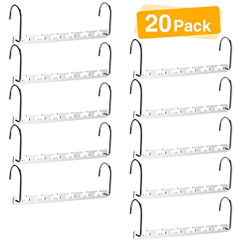 HOUSE DAY Space Saving Magic Hangers Pack of 20 Magic Hangers Metal Hanger