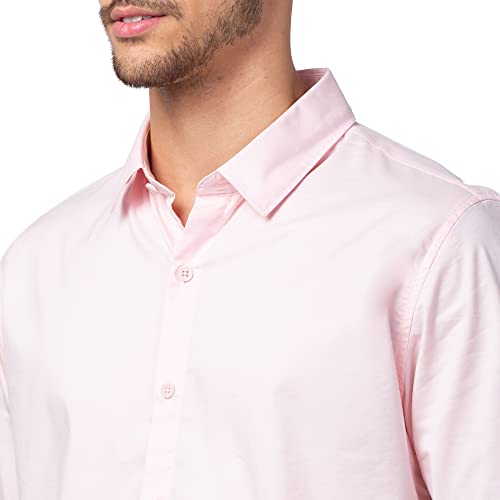 Image of Spykar Men's Regular Fit N /A Full Sleeve Solid Casual Shirts