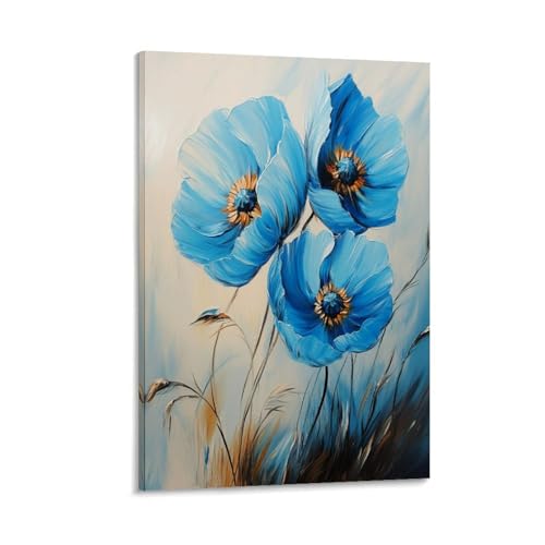 Toile murale coquelicot DEBAOKA cadre de qualité premium 60x90