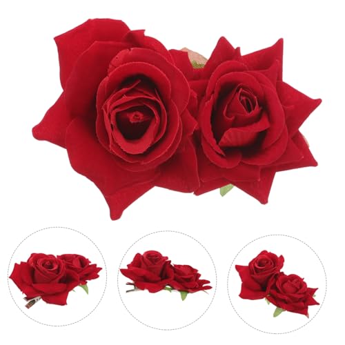 Pinces à cheveux de mariage fleur de rose unique élégante