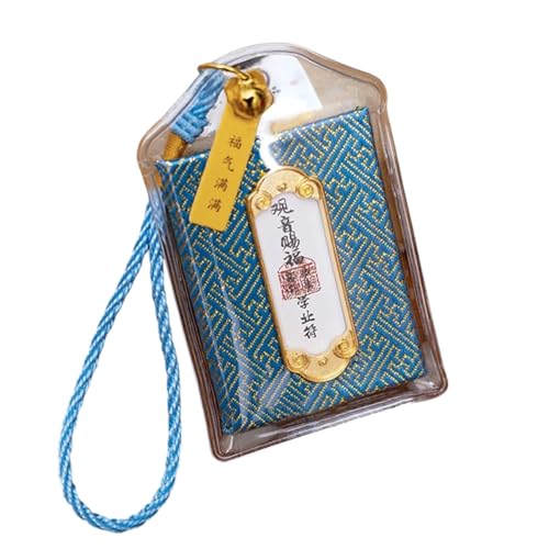 Buddhism Exorcism Heailth Bring Good Luck Money Amulet Bag With Pvc Cover Protective Pendant Gift