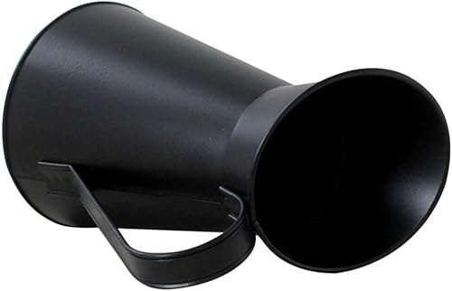 KONTONTY Jarrón de hierro Jarra de leche de metal, jarrón para flores, cesta de flores, maceta decorativa, maceta de metal, lata de leche,