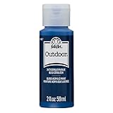 CONVENIENT SIZE - FolkArt Outdoor Acrylic Paint comes in convenient 2 oz bottles of outdoor craft paint - perfect for painting flower pots, birdhouses, mailboxes, patio décor, and so much more BRILLIANT GLOSS FINISH - When dry, this outdoor acrylic p...