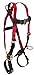 FallTech 7010BX/2X Tradesman+ Std Non-Belted Harness, 3 D-Rings, Back/Side; TB Legs/MB Chest; Enhanced Webbing; Tri-Layer Air Mesh Yoke, X-Large/XX-Large, Red