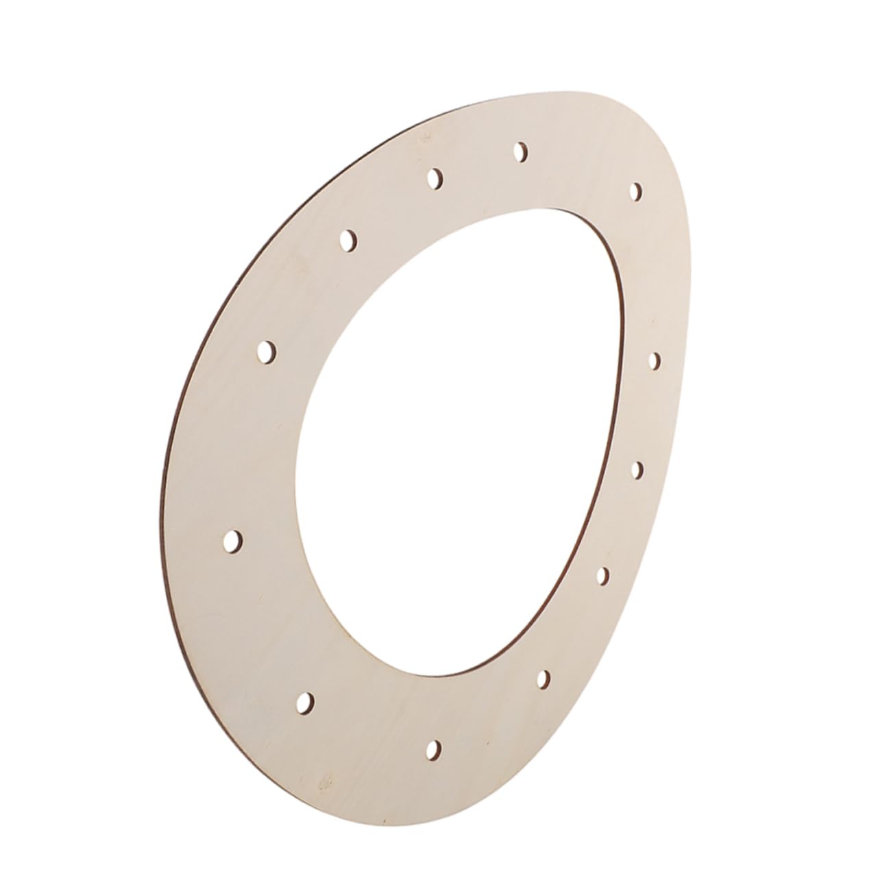 GRIRIW Easter Decorations Egg Wreath Frame Wooden Macrame Ring Floral Wreath Base for Parties