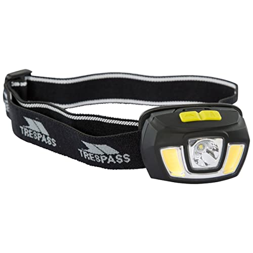Trespass Head Torch 250LM Focused & Wide Beam Blackout, EACH