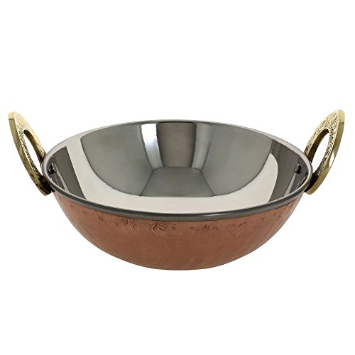 ShalinIndia Saladier karahi Cuisine Indienne Serveware Ensemble de 2 – vue 3