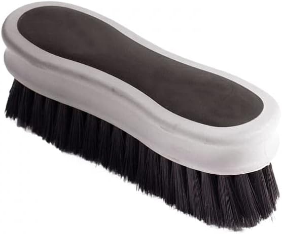 Horze Soft Grip Face Brush - Black - One Size