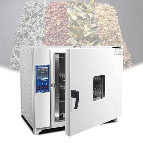 LFHWHKJ - Four de séchage industriel à affichage numérique intelligent, four de séchage à convection d'air forcé pour laboratoire, 50~300℃, fonctionnement silencieux.(Stainless steel inner liner,16L)