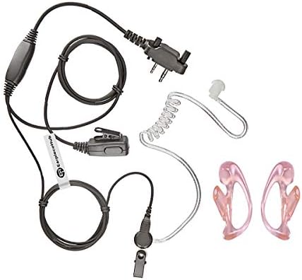 Covert - Auricolari acustici, per radio ICOM con paraorecchie (2 pin a  vite) IC-F2000, IC-F1000 : Amazon.it: Elettronica
