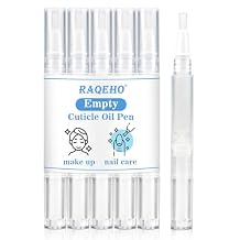 Cuticle Oil Pen Empty - Transparent Nail Oil Pen with Brush Tip Disposable Twist Applicators Cosmetic Containers for Nail Oil Eyelash Growth Liquid Cosmetic Lip Gloss 5 Pack 3ml