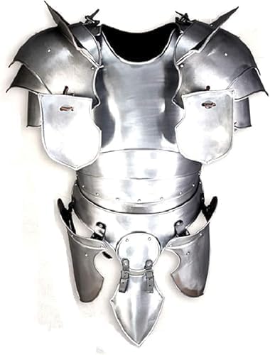 Medieval Steel Cuirass Armor with Pauldrons & Fauld Handmade Knight Torso Armor for LARP, Cosplay & Reenactment