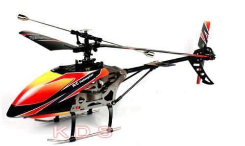 Andoer WLtoys V912 - Helicóptero teledirigido (4 canales, sin escobillas), color naranja