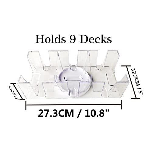 Yuanhe 9 Deck Rotating-Revolving Playing Card Tray, Card Holder #TOP1