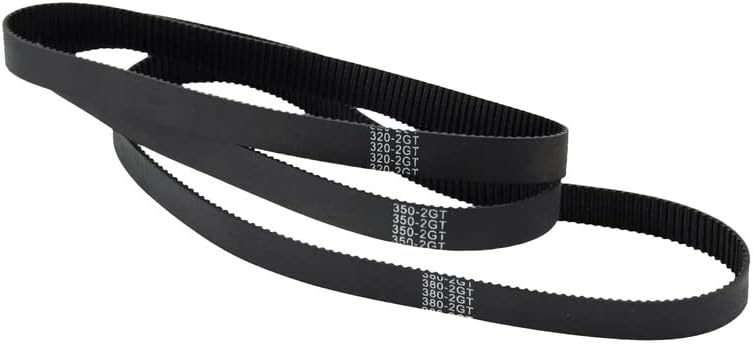 Black Strap GT2 2GT 300 320 350 360 376 380 400 500 600 610mm Closed Loop Rubber 2GT Timing Belt Width 10mm Conveyor Belts Size 2GT-500mm