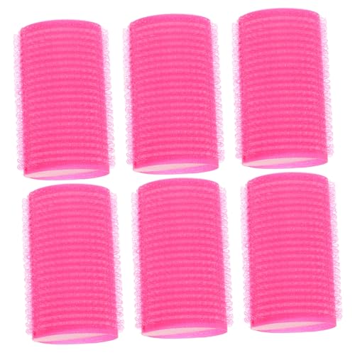 Vaguelly 6Pcs Self Grip Hair Rollers for Hair Flexible Curling Tools for Beautiful Waves for Home and Salon Use Easy to Use and Suitable Random Color