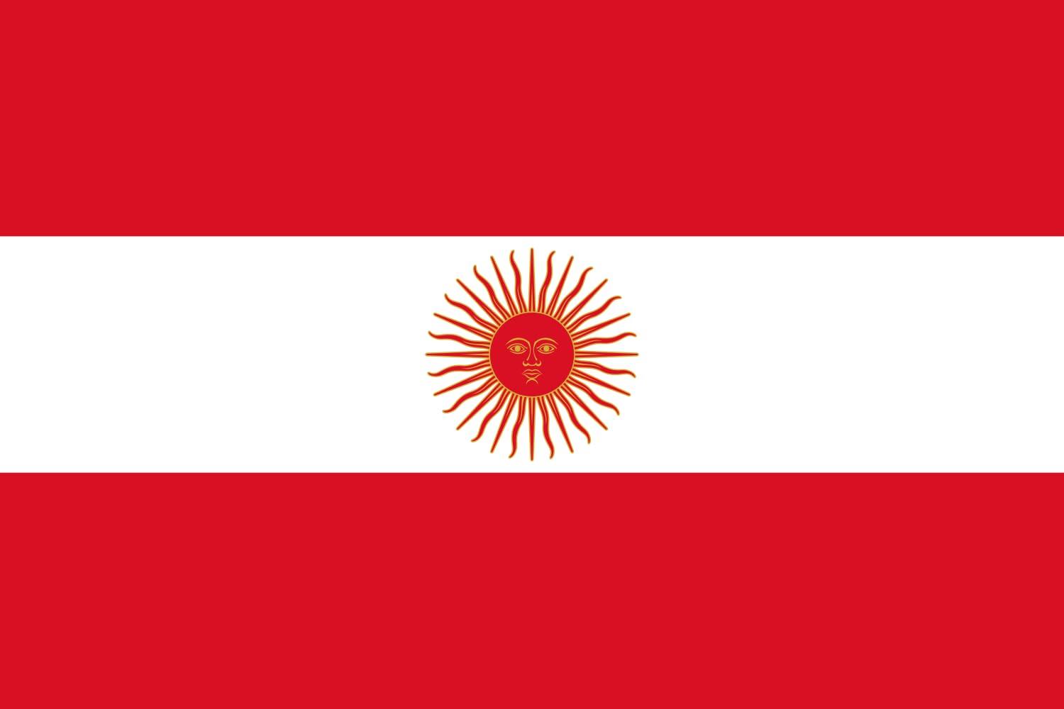 Drapeau XL Peru 1822 de haute qualité 120x180cm aux finitions soignées