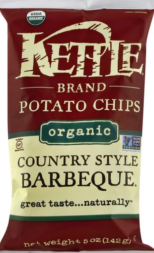 Image of Kettle Brand Potato Chips, Organic Country Style Barbeque Kettle Chips, 5 Oz
