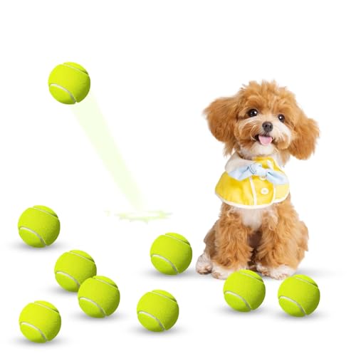 9 Pack Mini Tennis Balls for Small Dogs