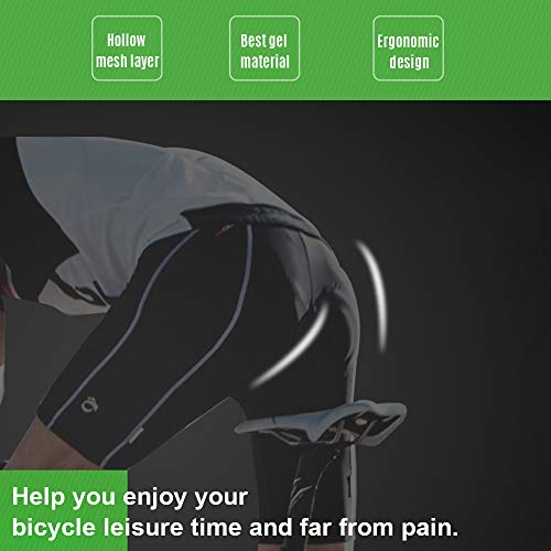 Andoer Capa de selim de bicicleta acolchoada de silicone macio capa de assento de bicicleta respiráv