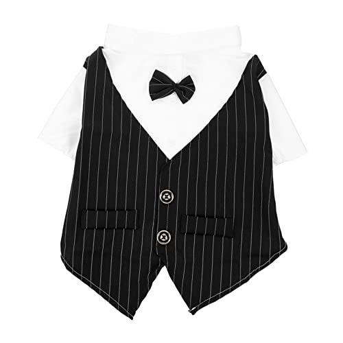 Disfraz tuxedo de boda para perros talla XXL negro