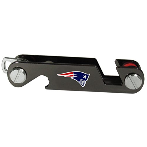 NFL New England Patriots Unisex Siskiyou SportsKey Organizer, Metal, One Size