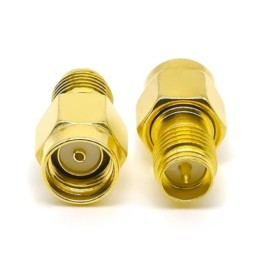 Adaptador Conector RP-SMA Hembra a RP-SMA Macho x2 miniatura 4