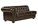 Produktbild massivum Modul-Sofa Chesterfield 3-Sitzer 188x79x98 cm Echt-Leder braun Couch im englischen Stil mit Federkern-Polsterung Armlehne links