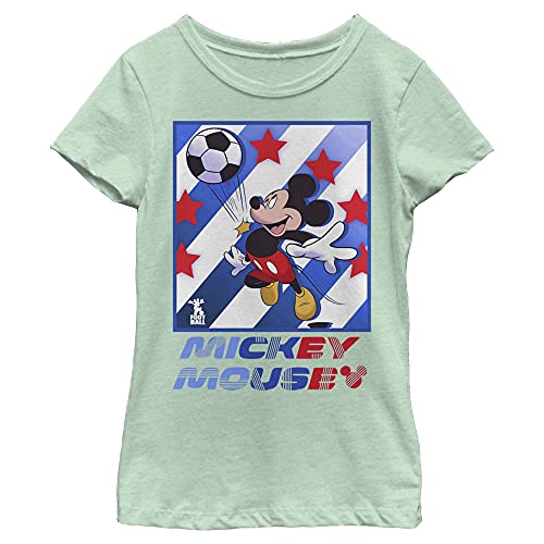 T-shirt Mickey fille Disney menthe XL idéal pour le sport et l'école