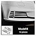 Like A Breeze Samochód ze stali nierdzewnej przednia lampa mgły kratka dekoracyjna dekoracyjna kratka pasek do Audi na A3 2017 2018 (Color : B 14 pieces)