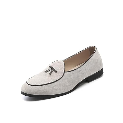 KCKEM Xingyue Aile Spring Fashion Respirant Casual Chaussures Cuir Toe-Toe Chaussures en Cuir Mode Personnalisé Chaussures de Loisirs en Cuir de Mode (Couleur : Beige, Taille : 43)