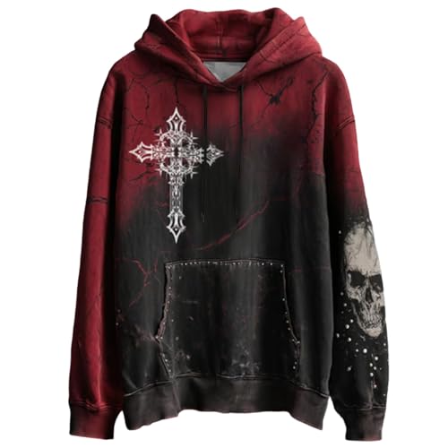 Sweat Capuche Hommes Ample en Coton pour Éviter le Froid Pendant le Workout