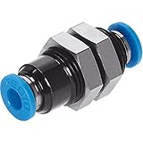 FESTO 153159 QSS-8 PUSH-IN BULKHEAD CONNECTOR - SUPPLIED IN PACK OF 10