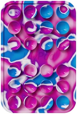 Lilypad || Suction Cup Phone Case Mount | Silicone Adhesive Phone Accessory | iPhone and Android | Hands-Free Fidget Items, Mirror Shower Phone Holder | Tiktok Items for Video and Selfie (Tie Dye)