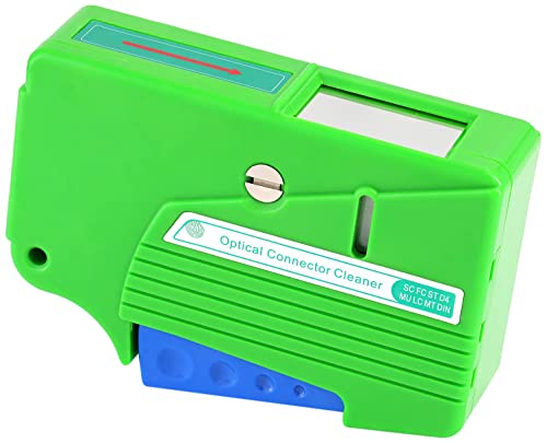 FTTH Fiber Optic Cable Cleaning Box SC FC ST MU LC MPO Optical Connector Cleaner Single and Multi Mode 500+ use Fiber Tape (Blue) image 3
