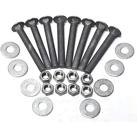 Dock Hardware 1/2" x 4.5" Galvanized Carriage Bolt Set (Pack of 8) Cover
