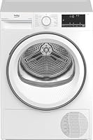 Beko B3T41239A Wäschetrockner, 7 kg, Frontlader Wärmepumpentrockner, SteamCure - Dampffunktion, kombinierter Filtermechanismus, 15 Programme, Knitterschutz, AquaWave Schontrommel, 54,3 cm tief, Weiß