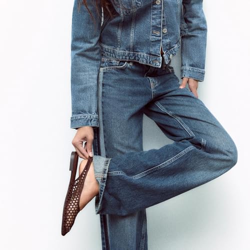 Slingback Flats for Women Breathable and Comfortable with Square Head Elegant Dress Shoes for Dating and Party Popular Style3